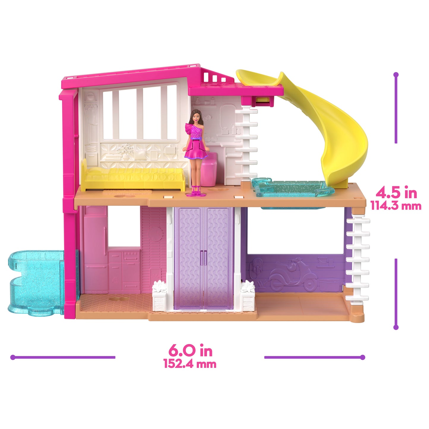 Barbie Mini BarbieLand Doll House Playset, Assorted