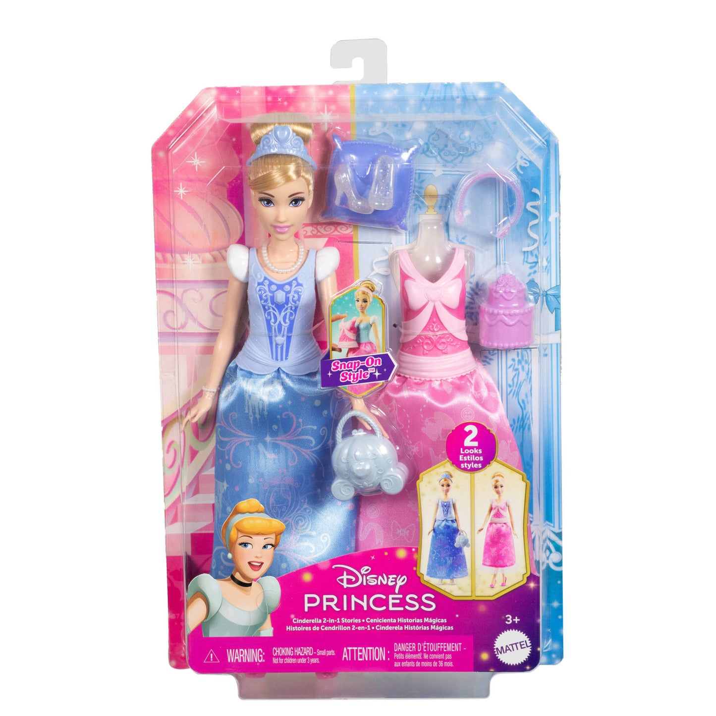 Disney Princess 2-in-1 Stories Fashion Dolls - Assorted*