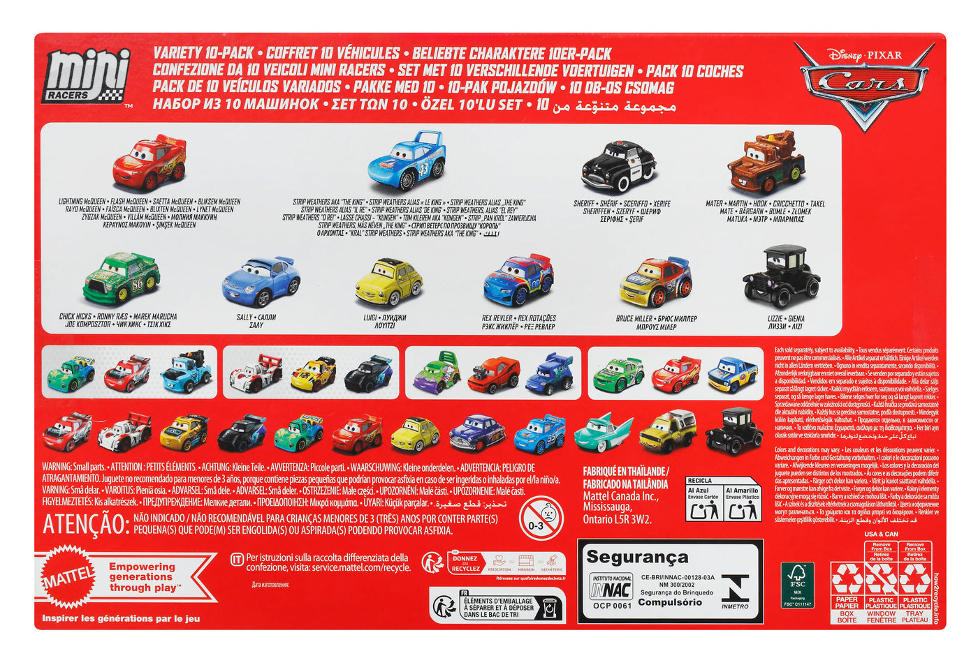 Disney and Pixar Cars Mini Racers 10-Pack – Shop Mattel Australia