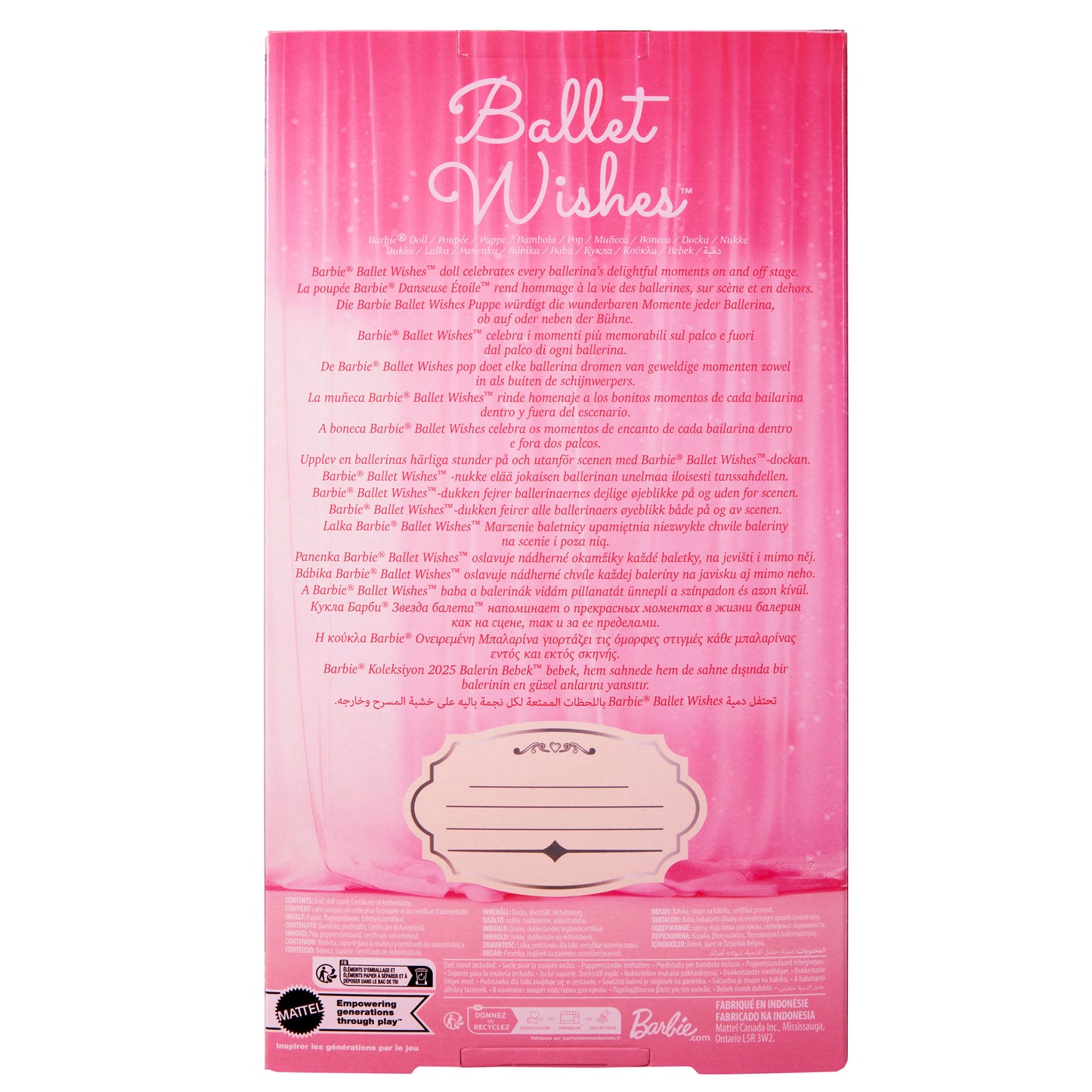 Barbie Signature Ballet Wishes Barbie Doll