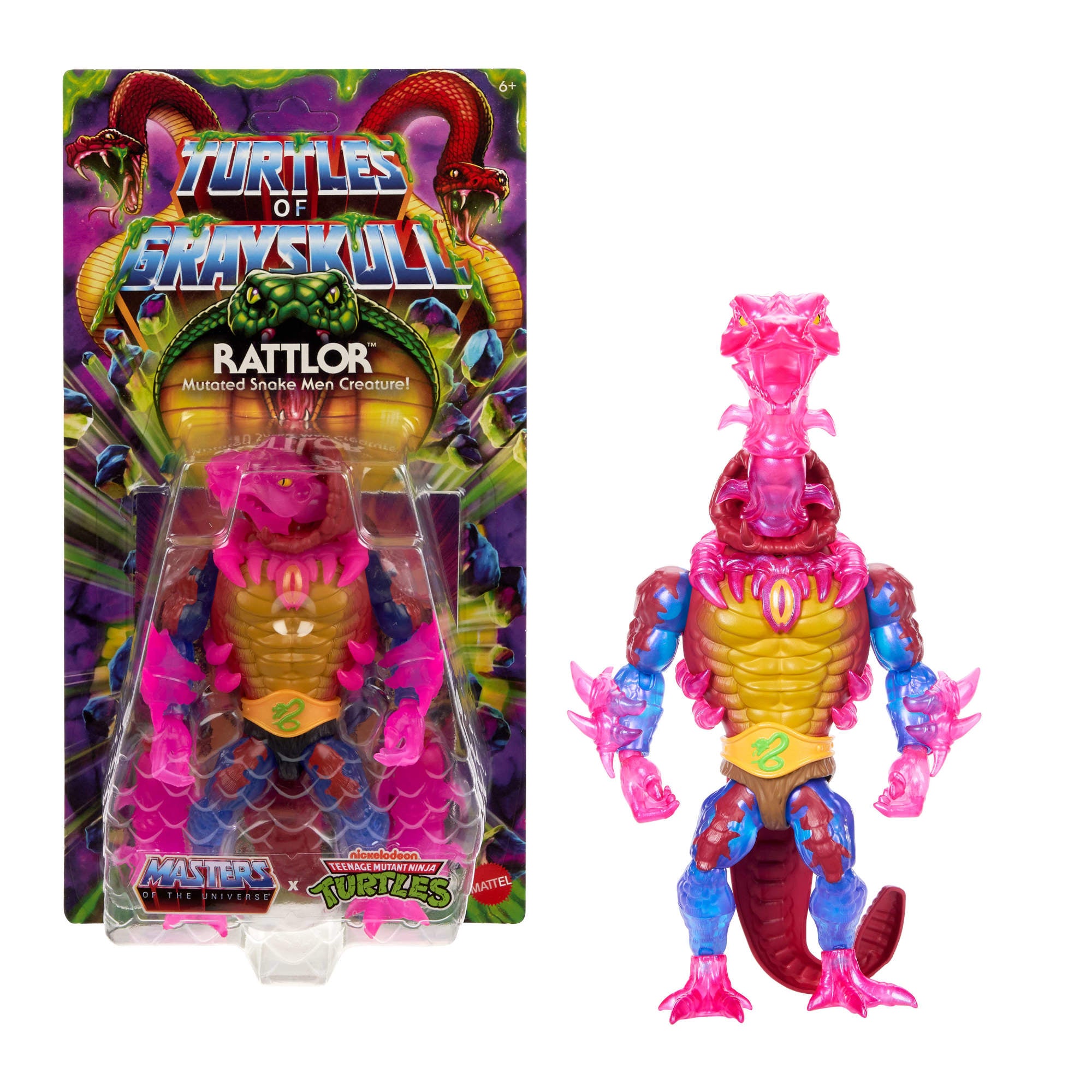 Masters Universe Origins Turtles of Grayskull Rattlor Action