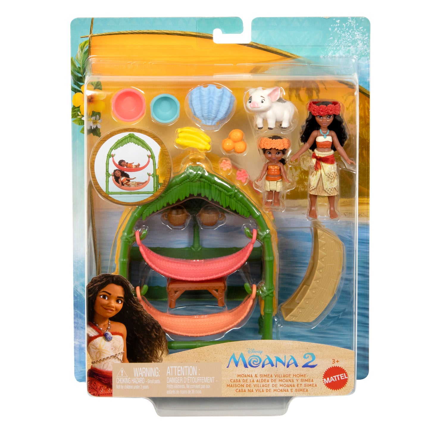 Disney Moana 2 Moana & Simea Village Home Playset