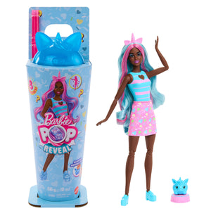 Barbie Pop Reveal Shakes Series Doll & Accessories Set, Scented Sweet Unicorn Fashion Doll