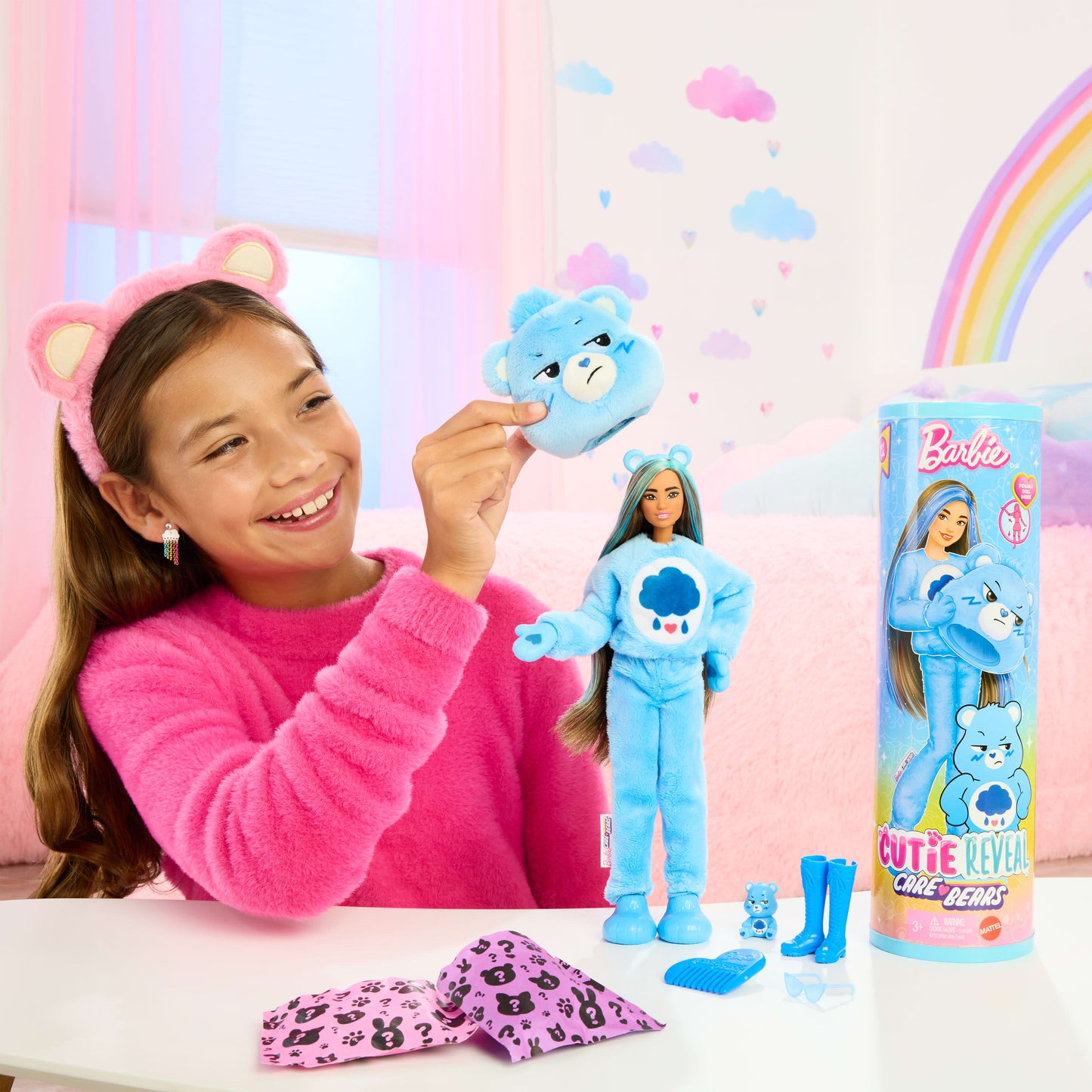 Barbie Cutie Reveal Care Bears Series Doll & Accessories - Blue