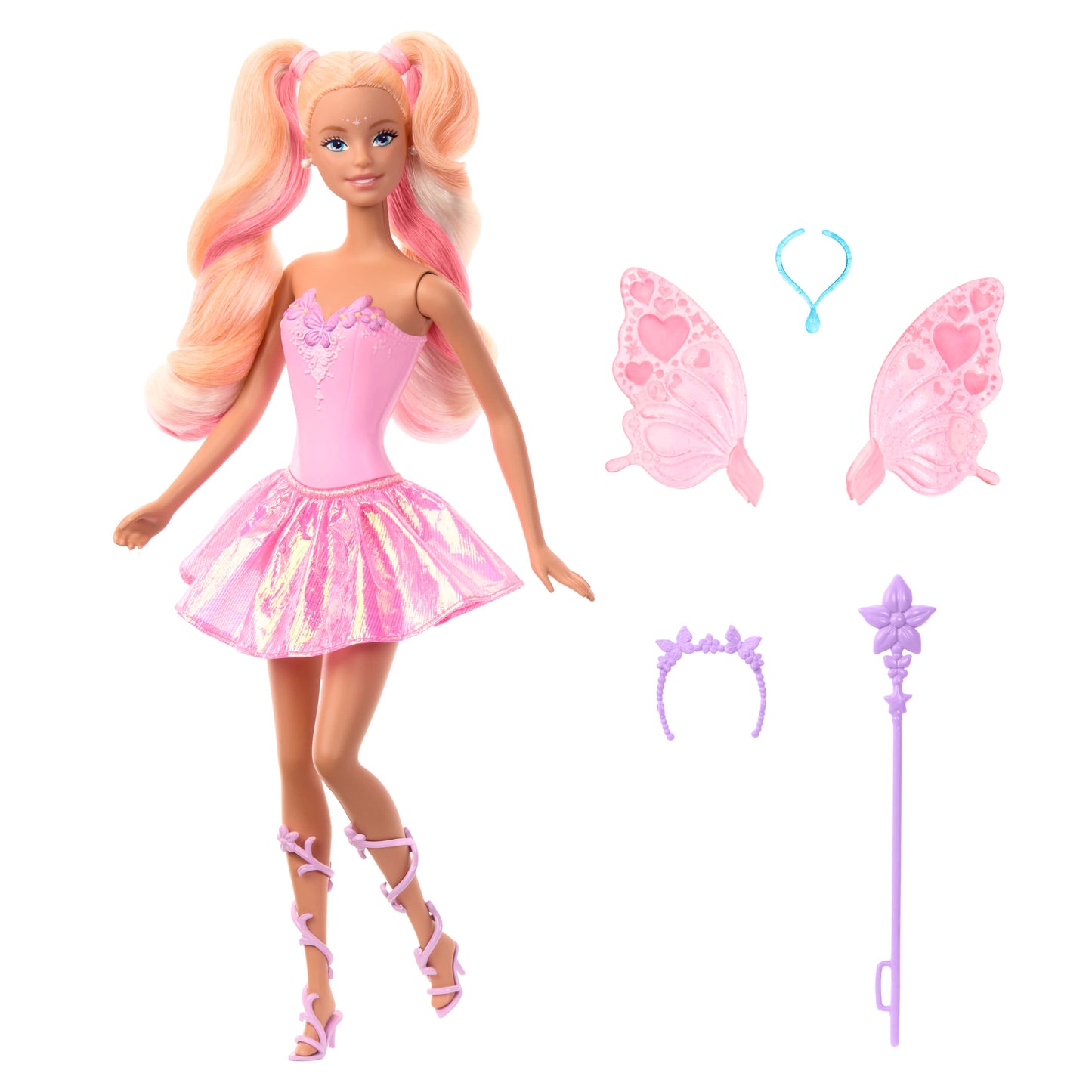 Barbie Fantasy Fairy Doll with Colour-Change Wings and Outfit