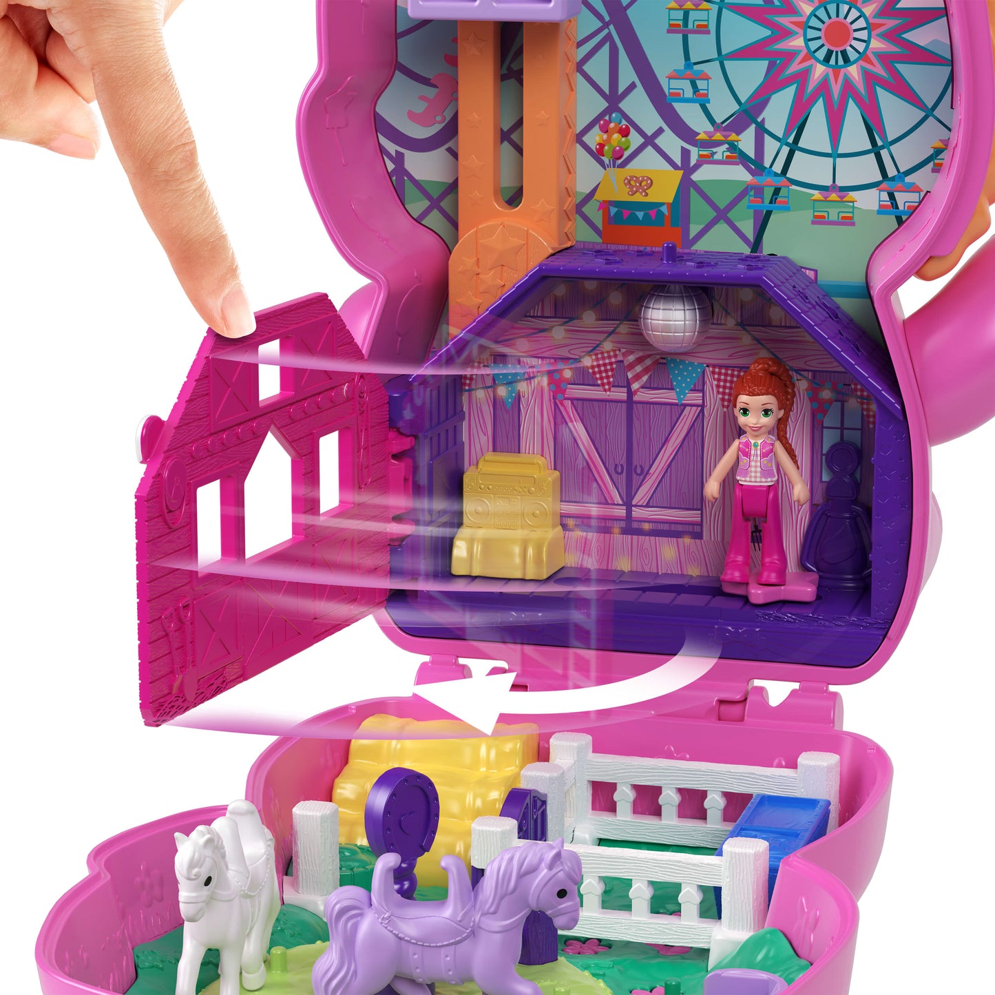 Polly Pocket Pony Rodeo Compact Playset