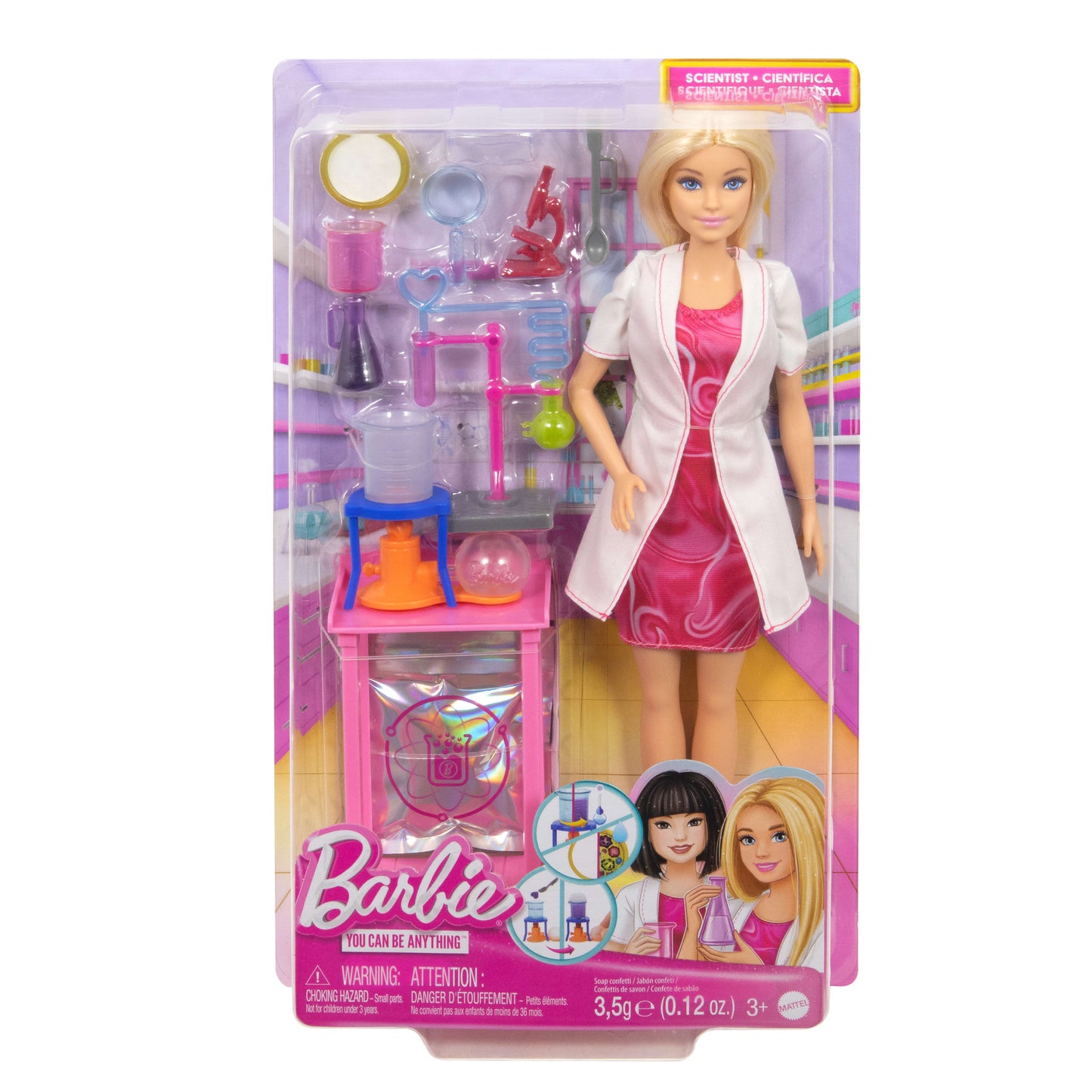 Barbie Scientist Doll and Accessories with Blonde Fashion Doll