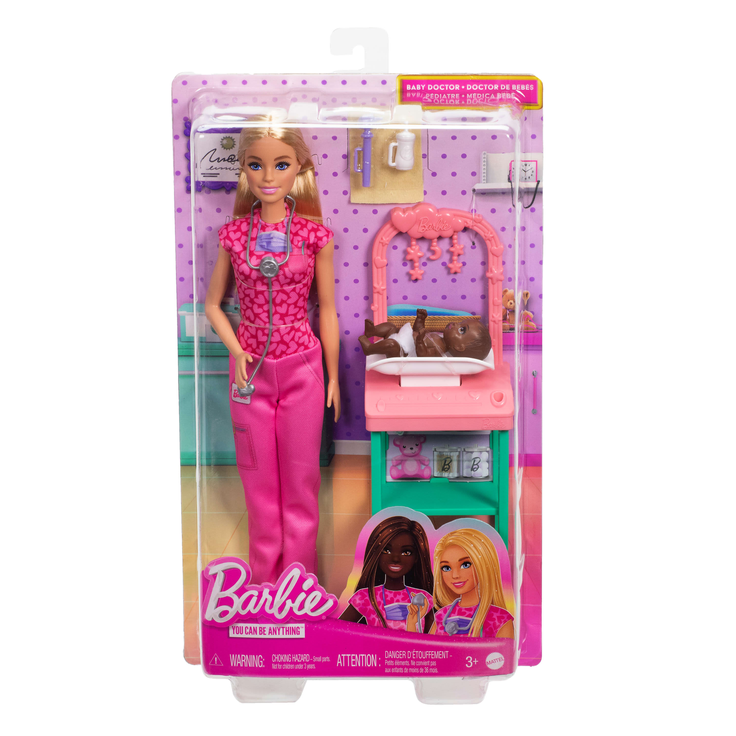 Barbie Baby Doctor Doll with Blonde Fashion Doll, Baby Doll
