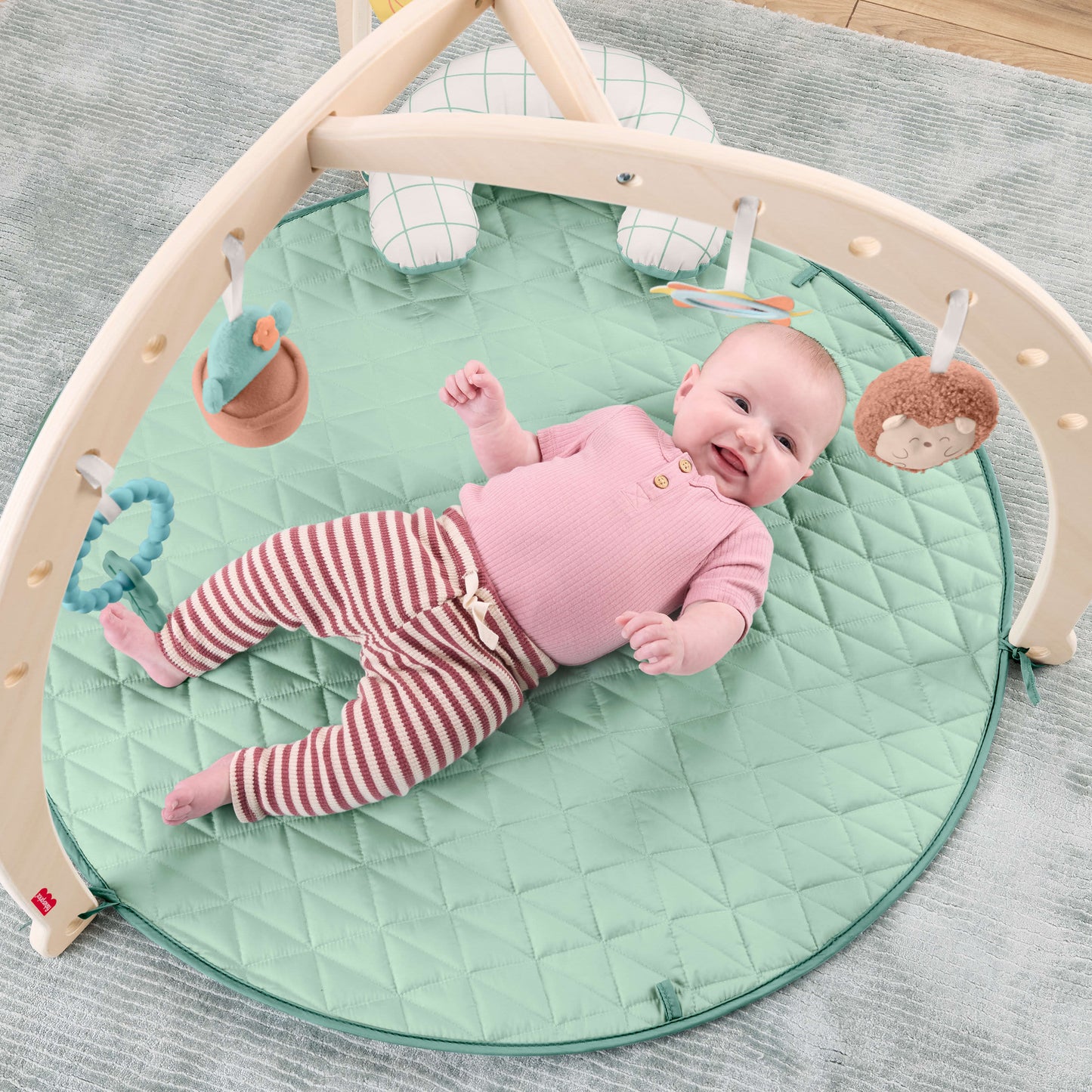 Fisher-Price Wooden Lay and Play Deluxe Activity Gym