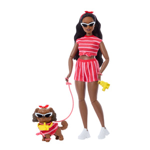 Barbie Twinning Looks Fashion Doll with Pet Dog