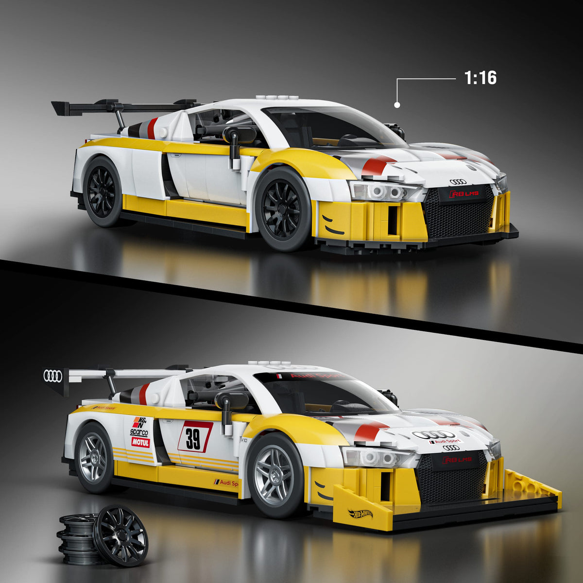 Mattel Brick Shop Hot Wheels '15 Audi R8 LMS