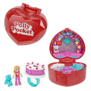 Polly Pocket Mattel 80th Anniversary Ring Box Compact