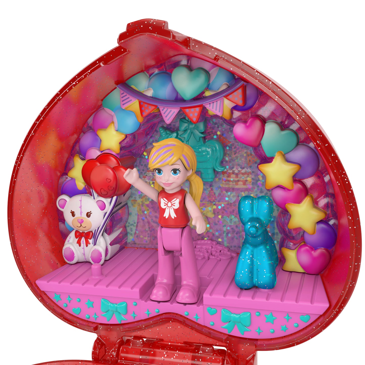 Polly Pocket Mattel 80th Anniversary Ring Box Compact