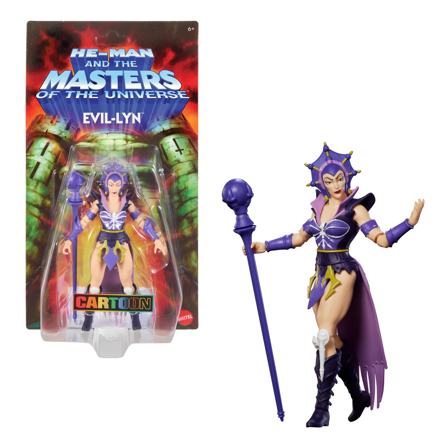 Bundle: Masters of the Universe Origins 4 Action Figures - Man-At-Arms, Evil Lyn, Moss Man and Beast-Man