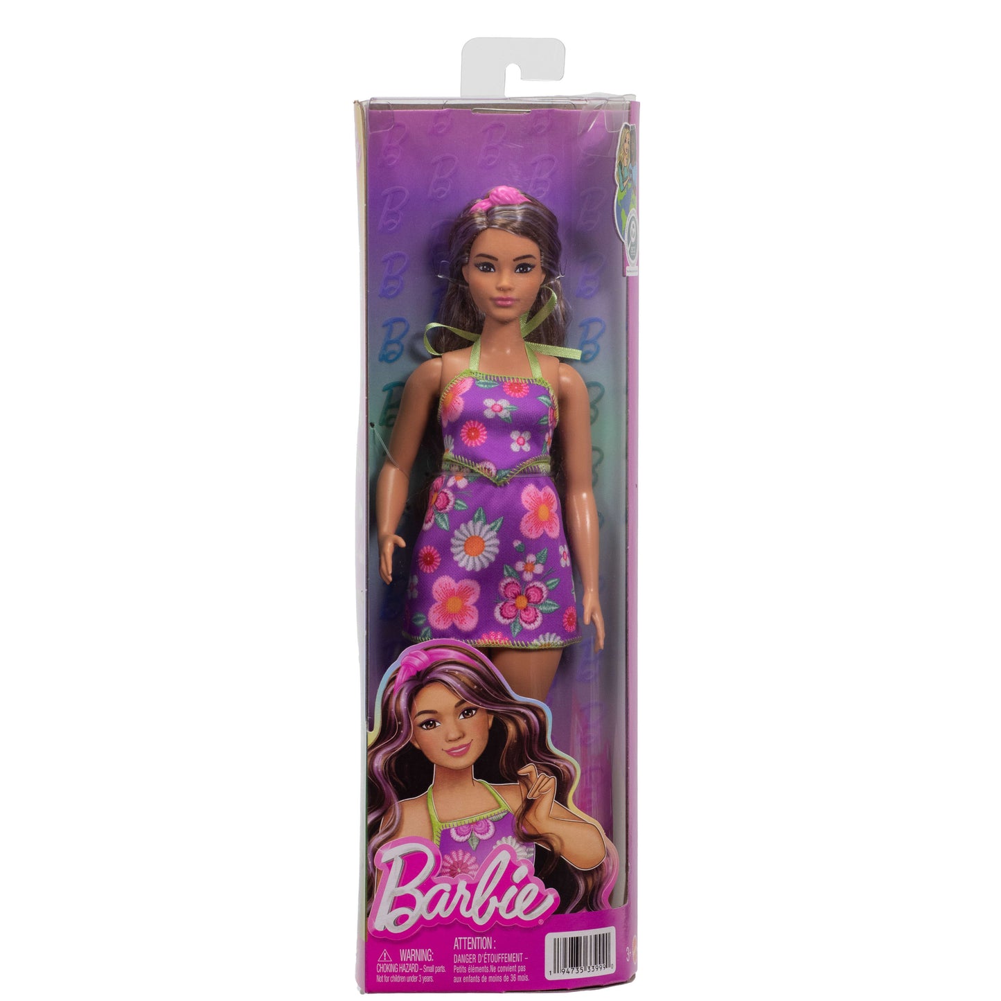 Barbie Fashionistas Doll #244 with Floral Halter Dress