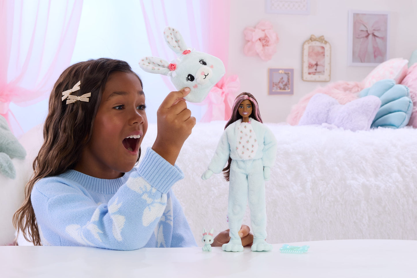 Care Bears Barbie Cutie Reveal Doll - Mint Bunny