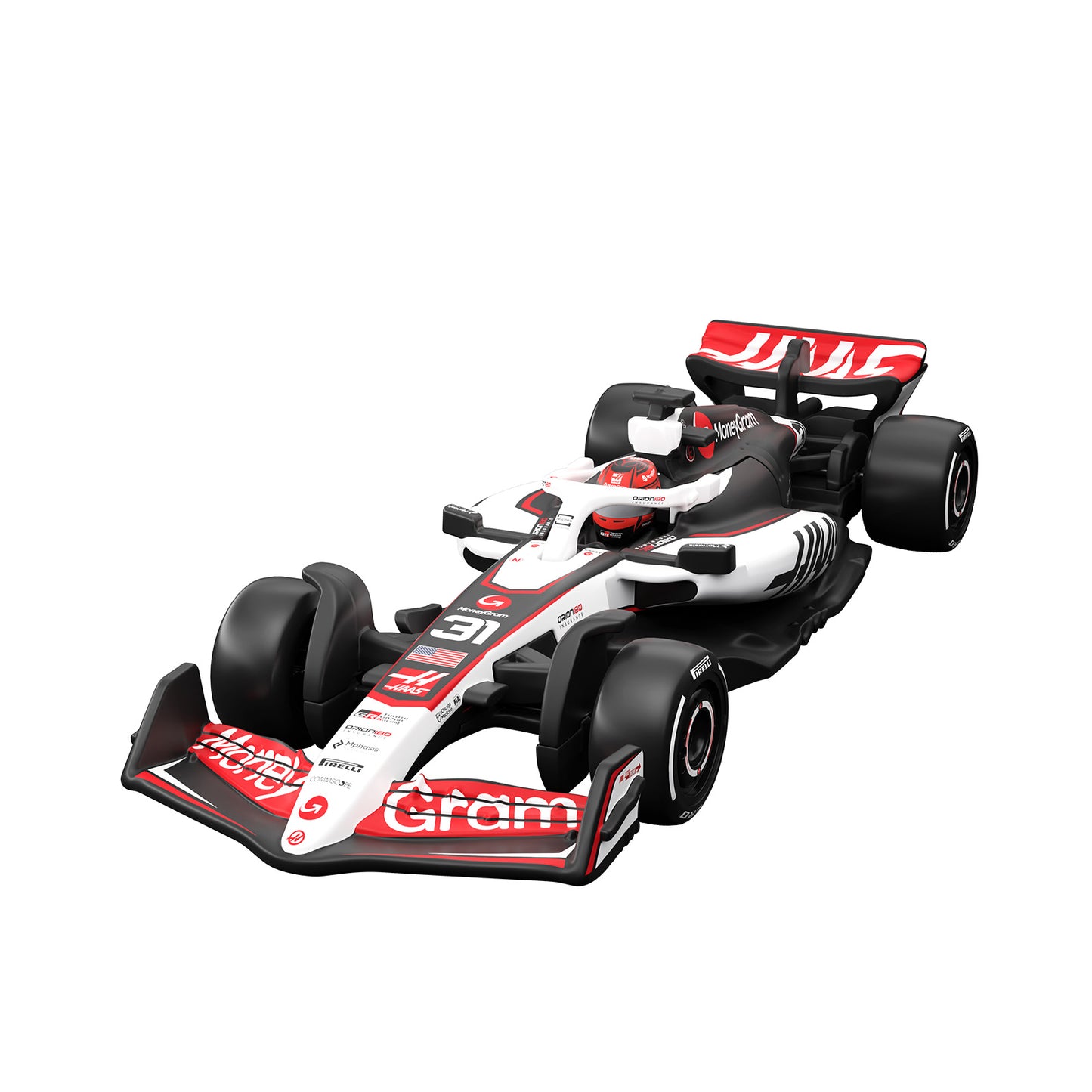 Hot Wheels Premium Collectible MoneyGram Haas F1® Team Car - Esteban Ocon