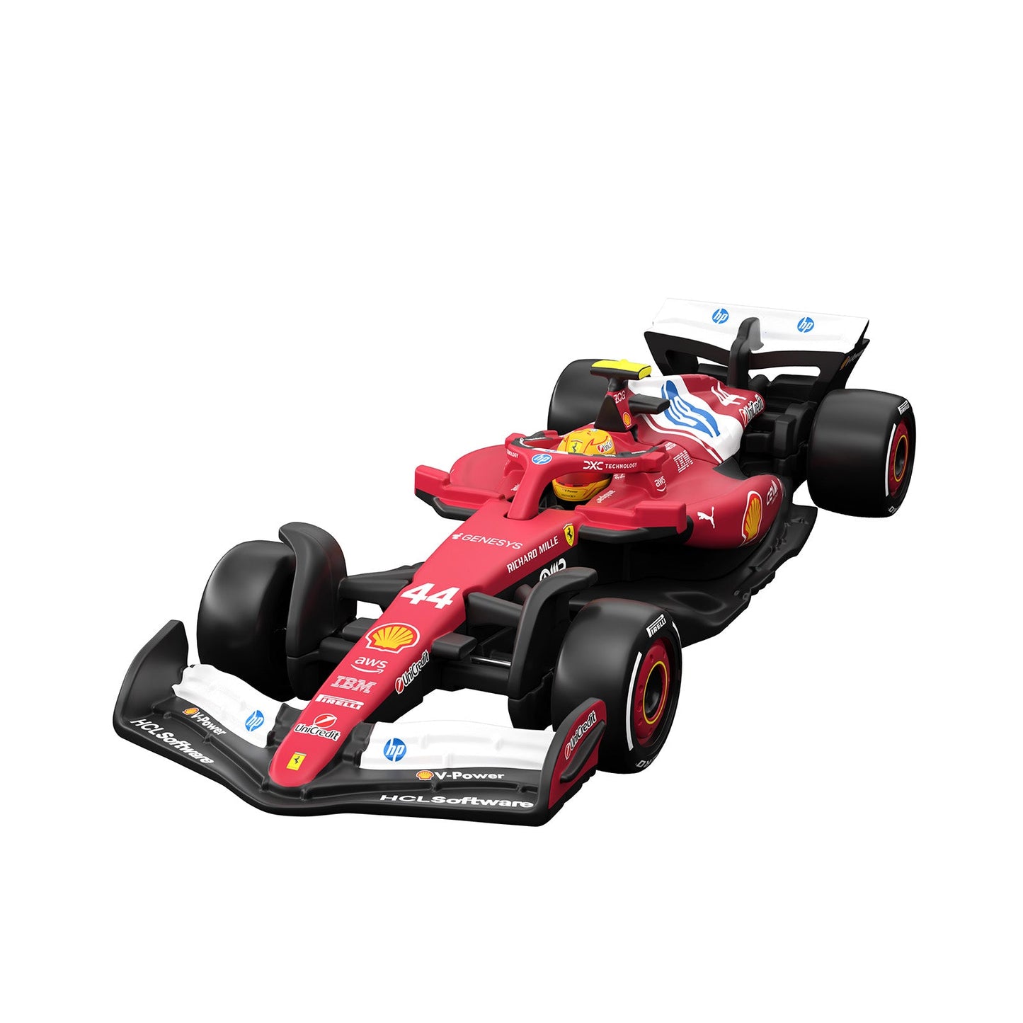 Hot Wheels Premium Collectible Scuderia Ferrari HP Car - Lewis Hamilton