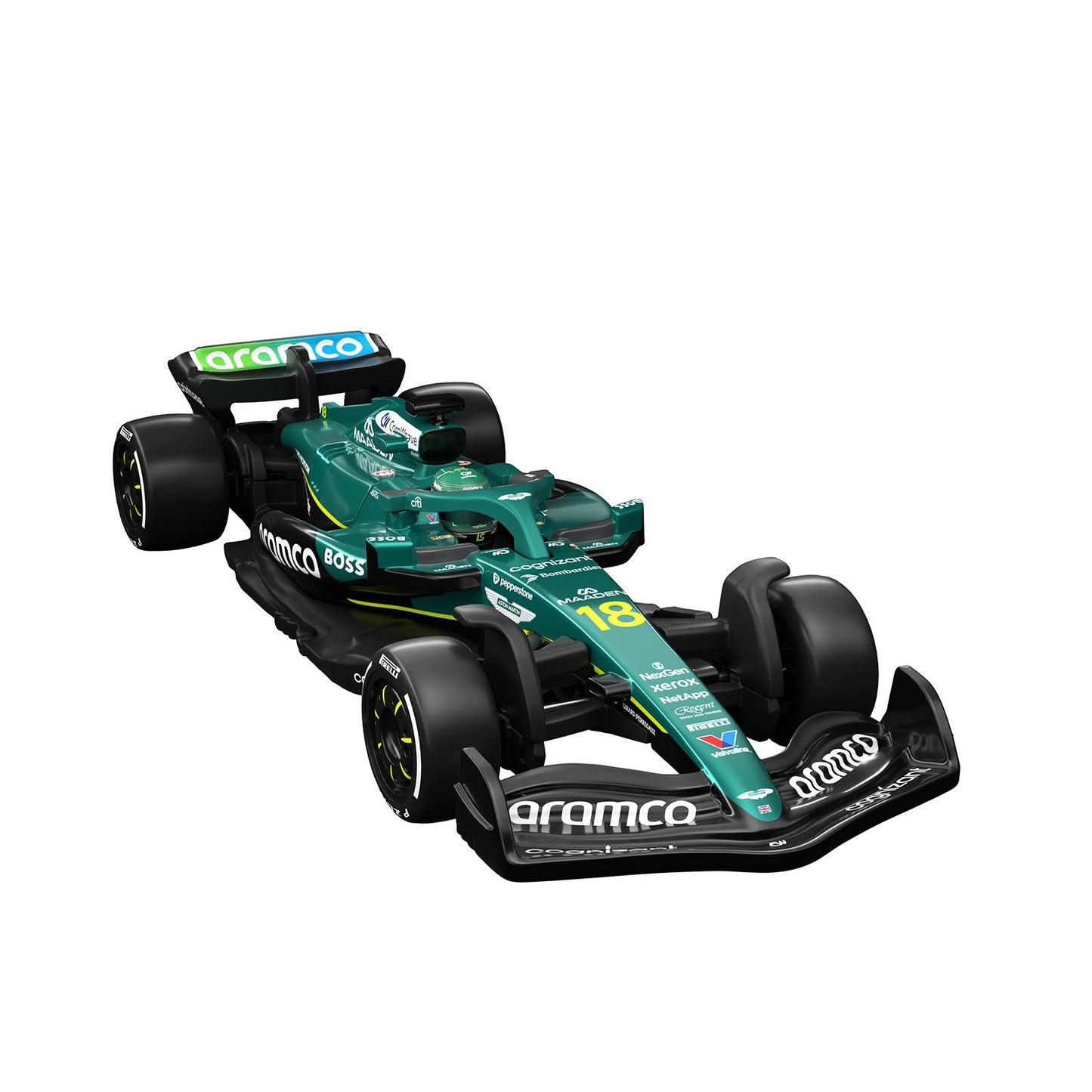 Hot Wheels Premium Collectible Aston Martin Aramco Formula One Team Car- Lance Stroll