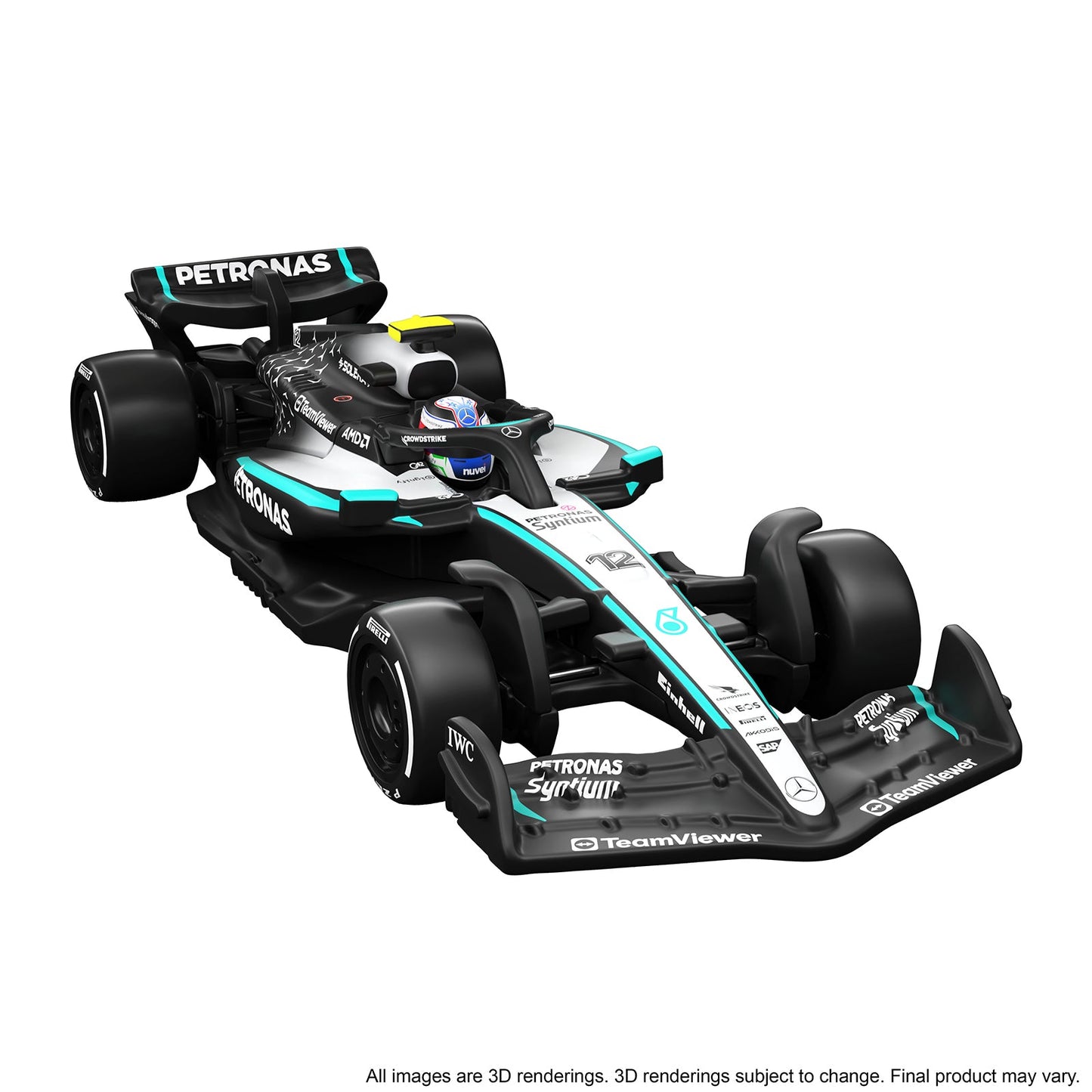 Hot Wheels Premium Collectible Mercedes-AMG PETRONAS Formula One Team Car - Kimi Antonelli