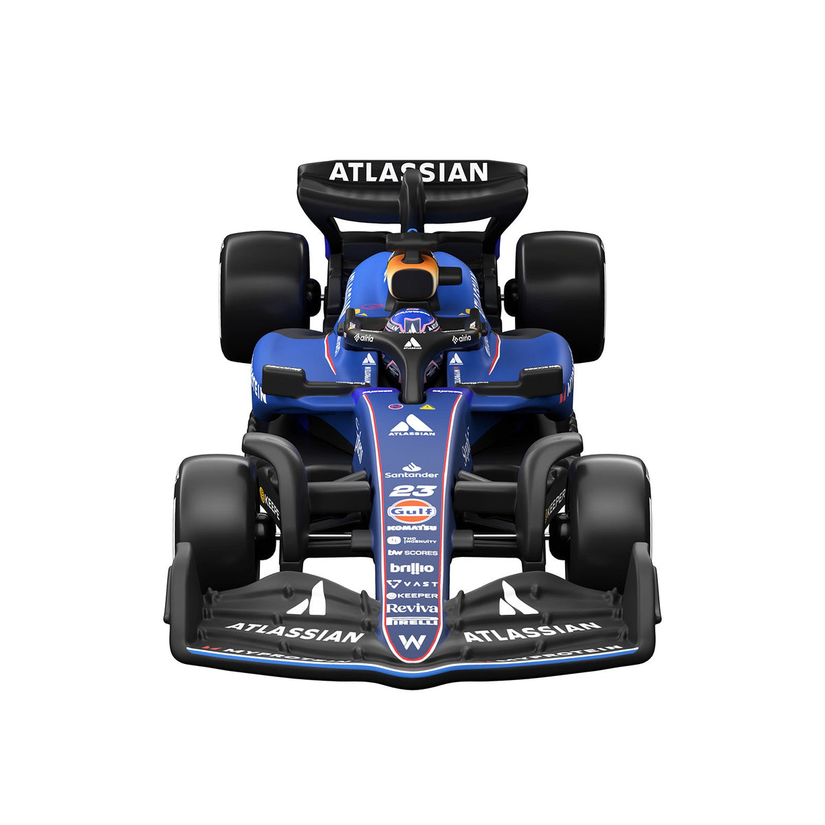 Hot Wheels Premium Collectible Atlassian Williams Racing Car - Alex Albon