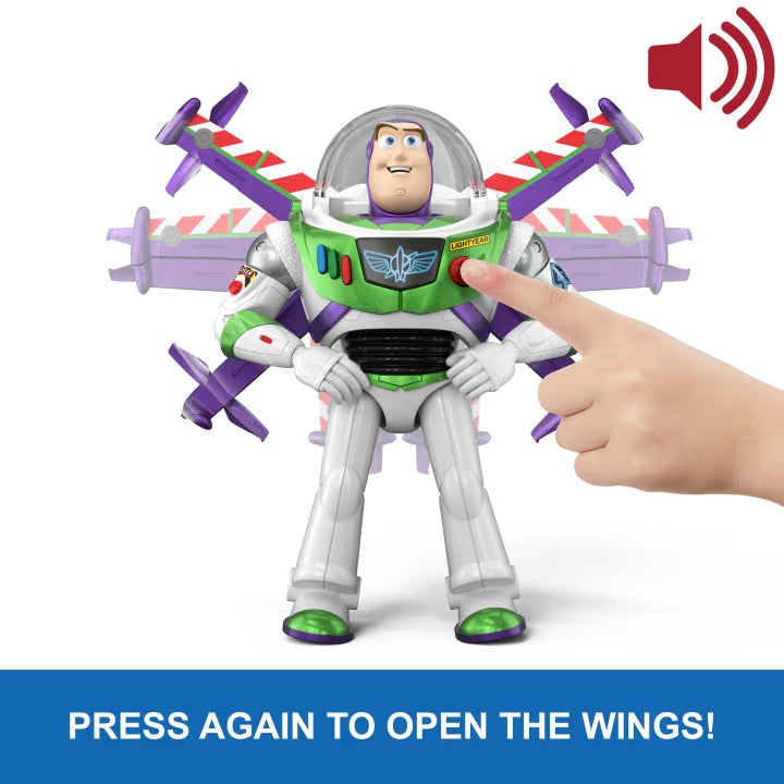Disney and Pixar Toy Story 12” Flight Mode Hi-Tech Edition Buzz Lightyear