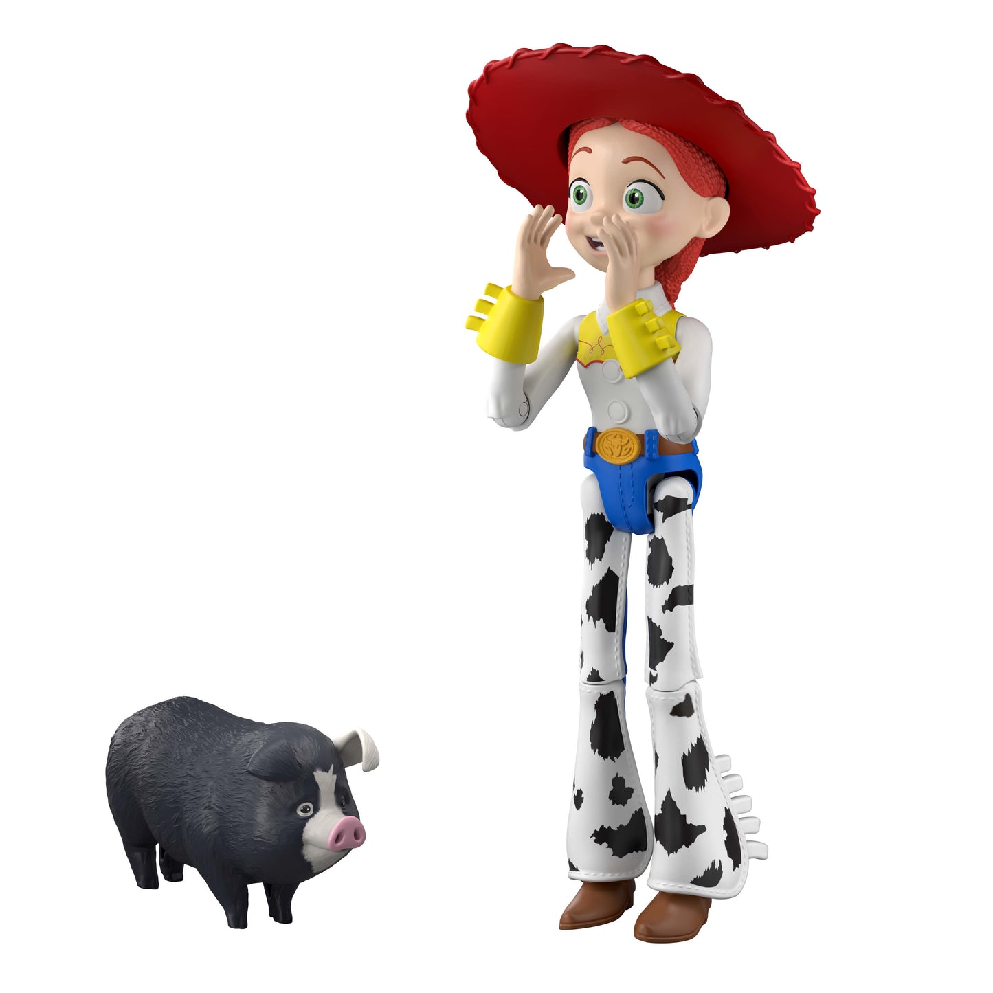 Disney and Pixar Toy Story 5 Critter Talk Jessie Action Figure & JD Pig