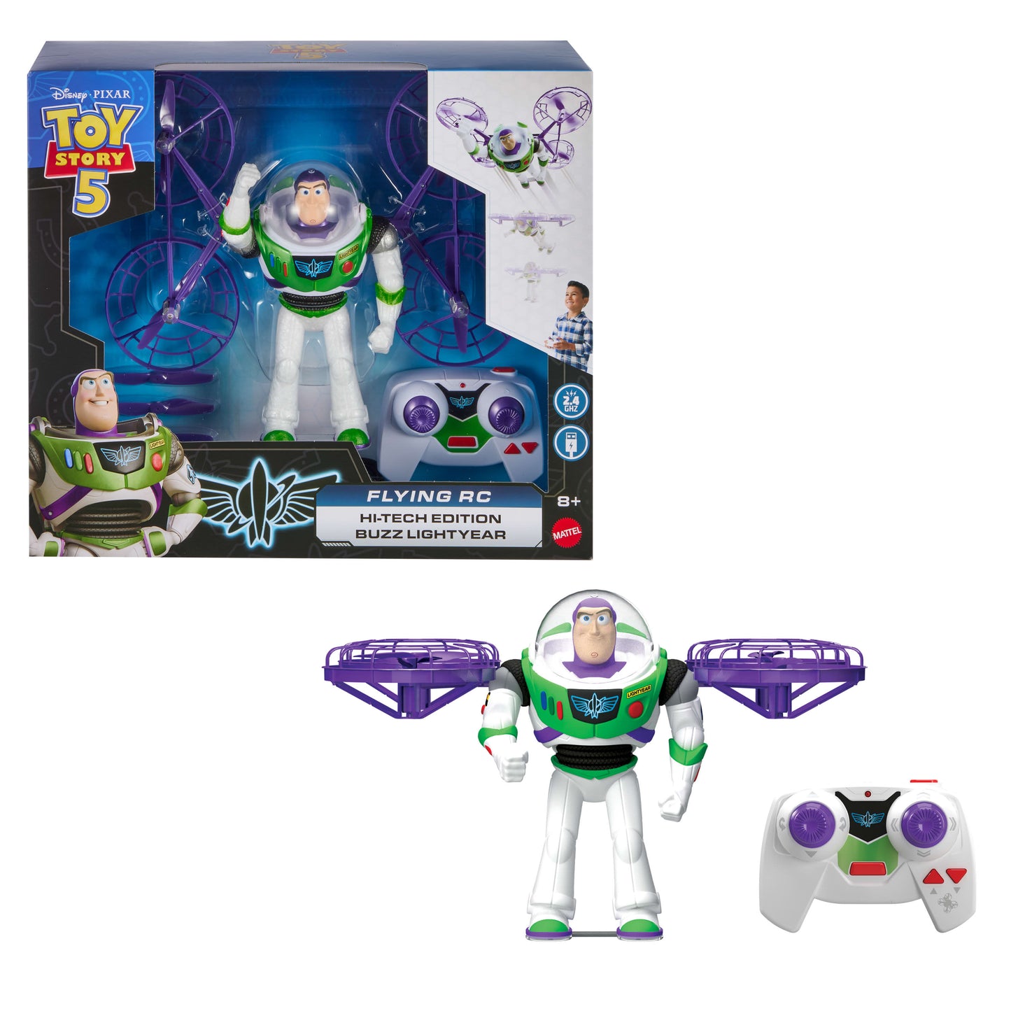Disney and Pixar Toy Story 5 Flying RC Hi-Tech Edition Buzz Lightyear