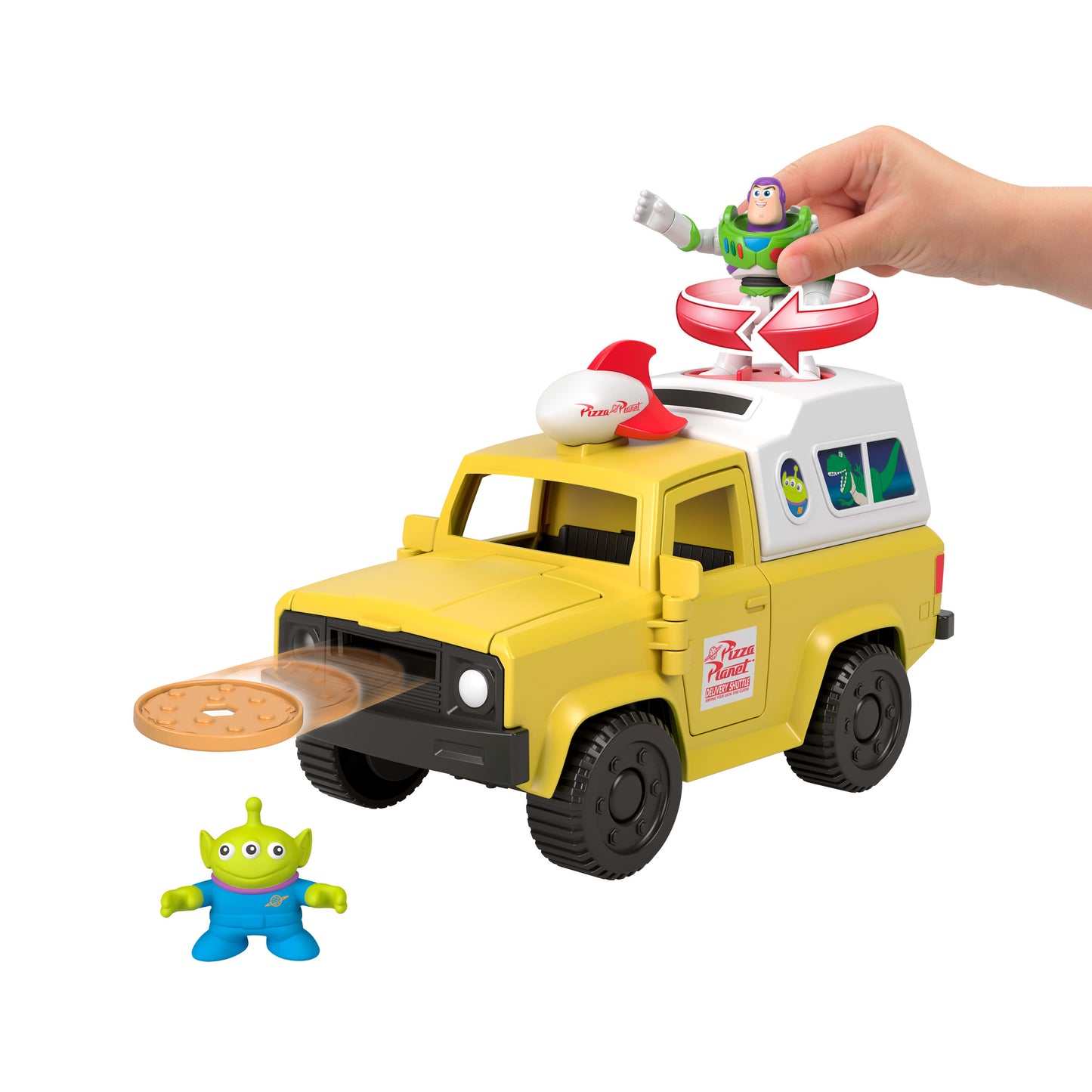 Imaginext Toy Story Pizza Planet Truck with Buzz Lightyear Alien Playset