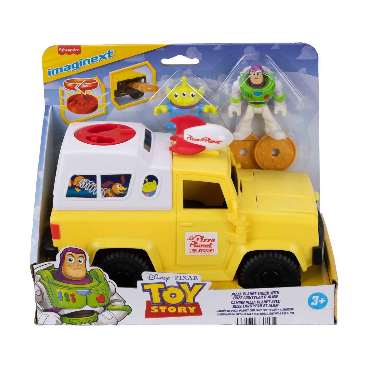 Imaginext Toy Story Pizza Planet Truck with Buzz Lightyear Alien Playset