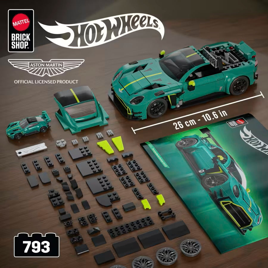 Mattel Brick Shop Hot Wheels ’24 Aston Martin Vantage GT3