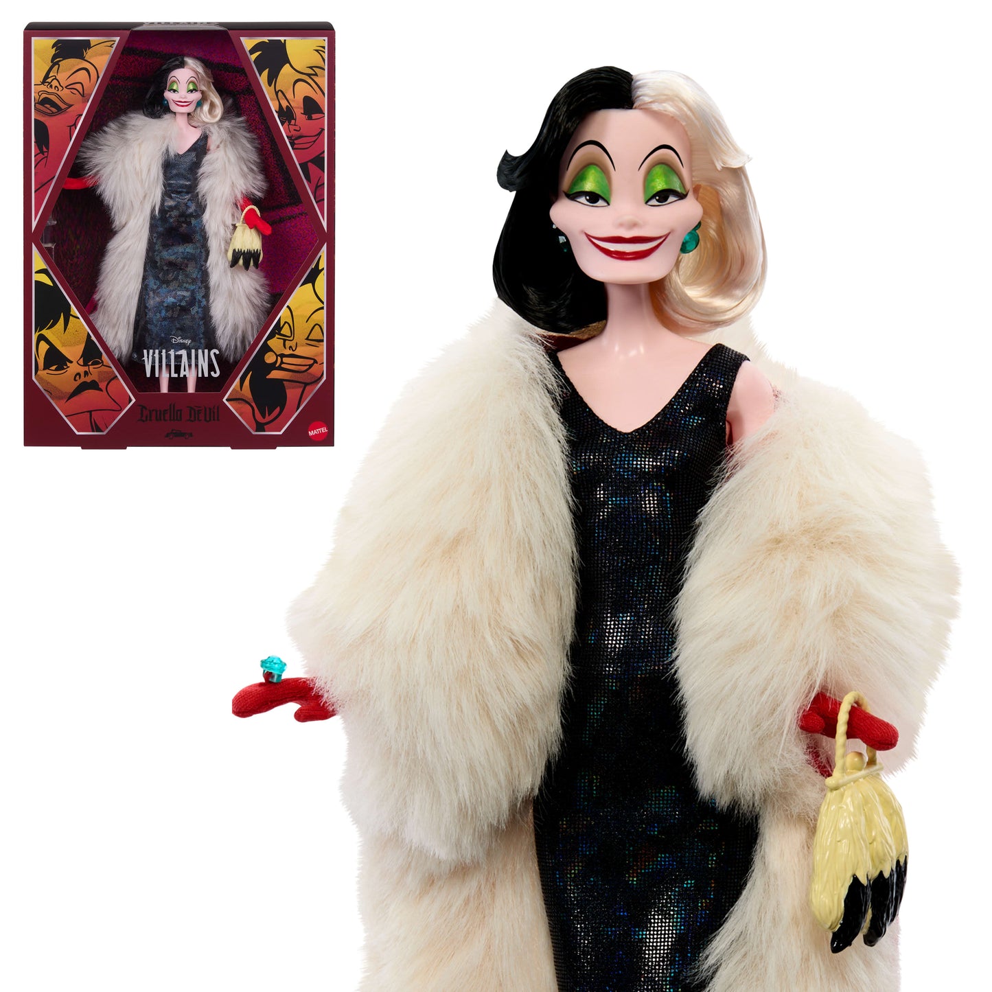 Disney Villains Cruella De Vil Collector Doll