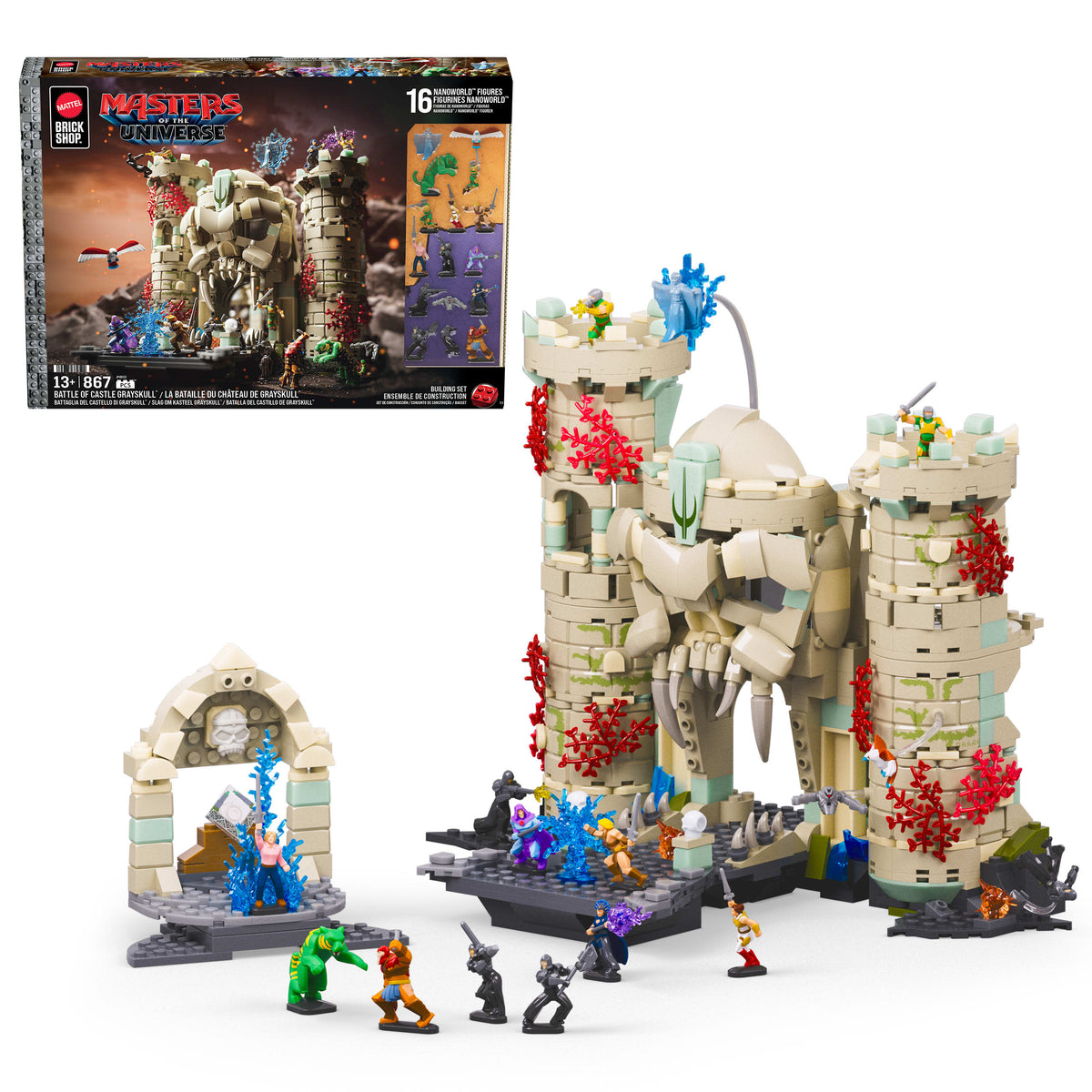 Mattel Brick Shop Masters of the Universe Battle of Castle Grayskull