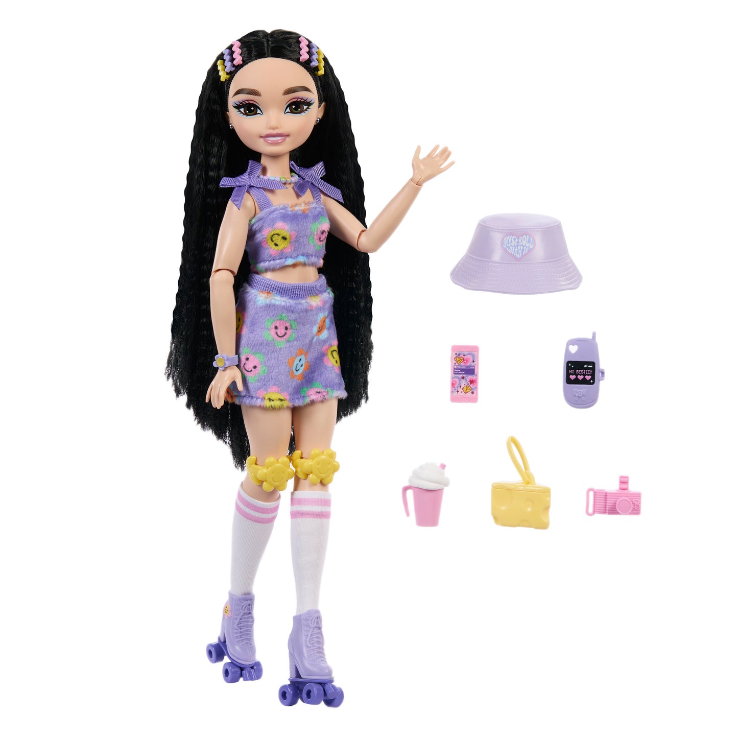 Dream Besties Barbie Renee Roller Skating Fashion Doll 