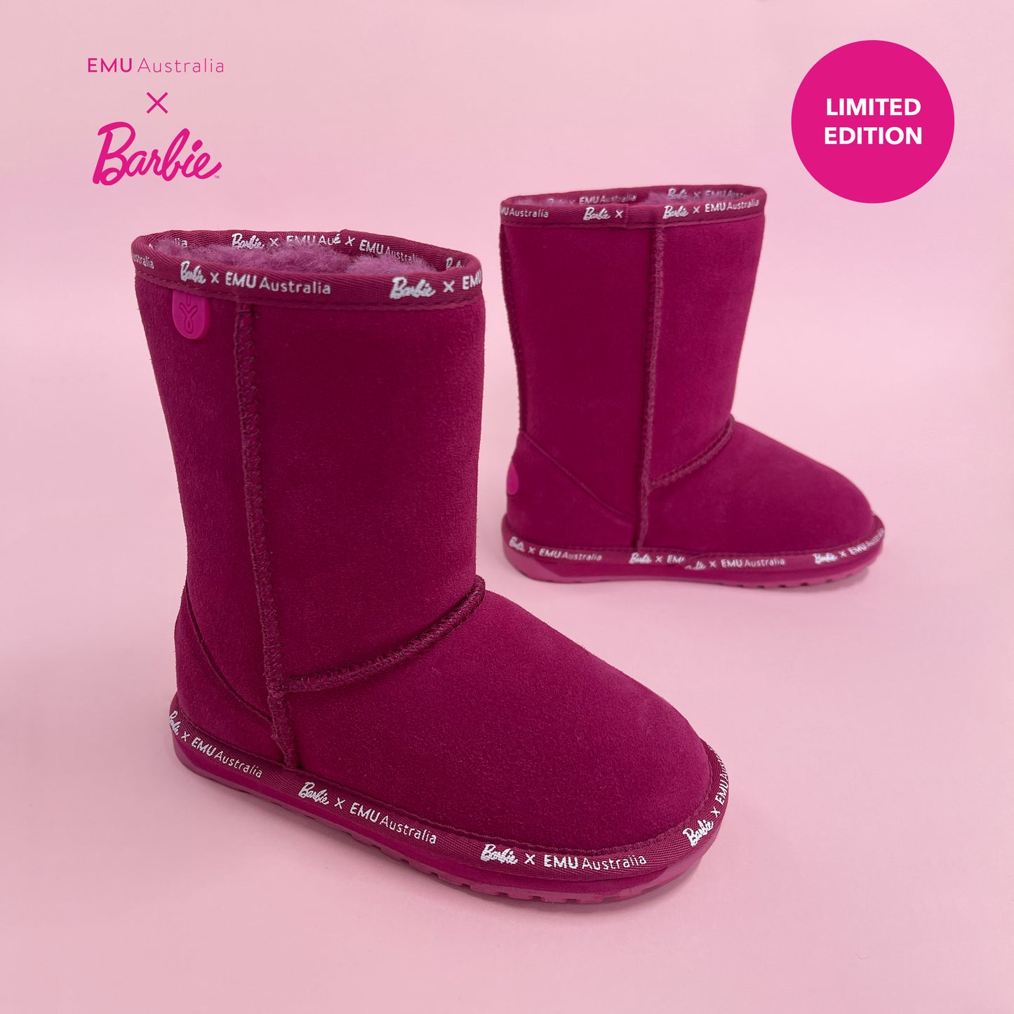 Barbie x EMU Kid's Mid Calf Boot
