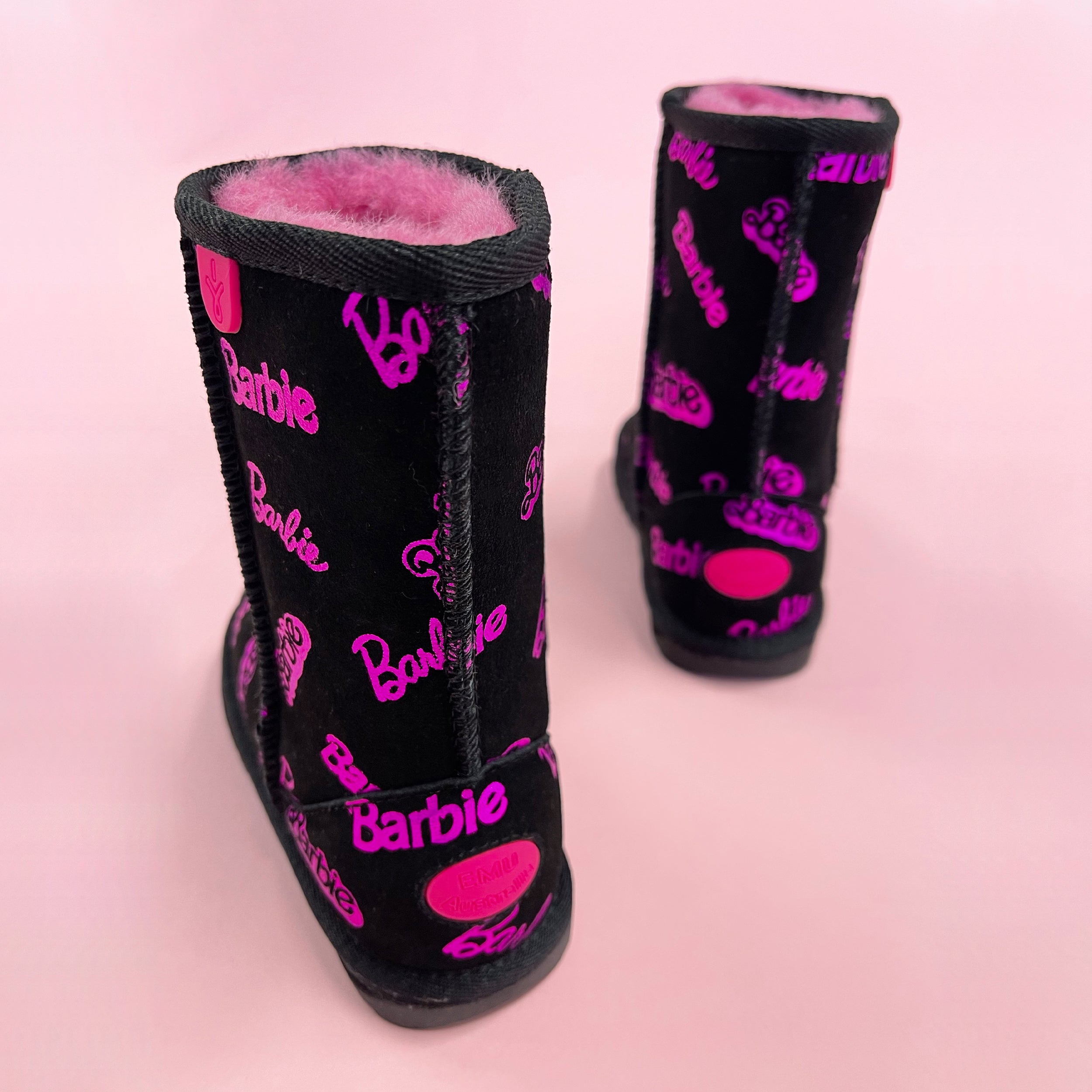 Barbie x EMU Kid's Printed Mid Calf Boot – Shop Mattel Australia Barbie x EMU Kid's Printed Mid Calf Boot – Shop Mattel Australia