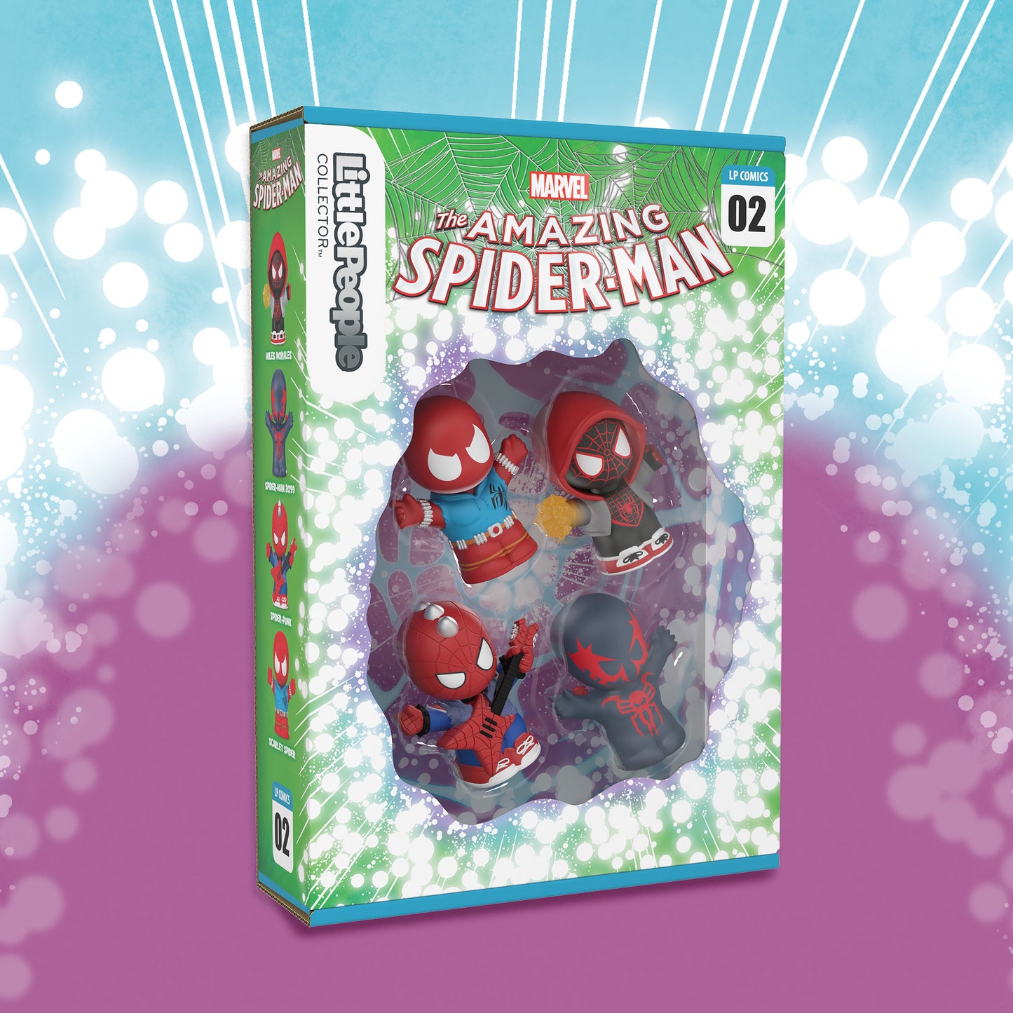 Bundle: Little People Collector Marvel Spider-Man Figure Set: Issue 1 & 2