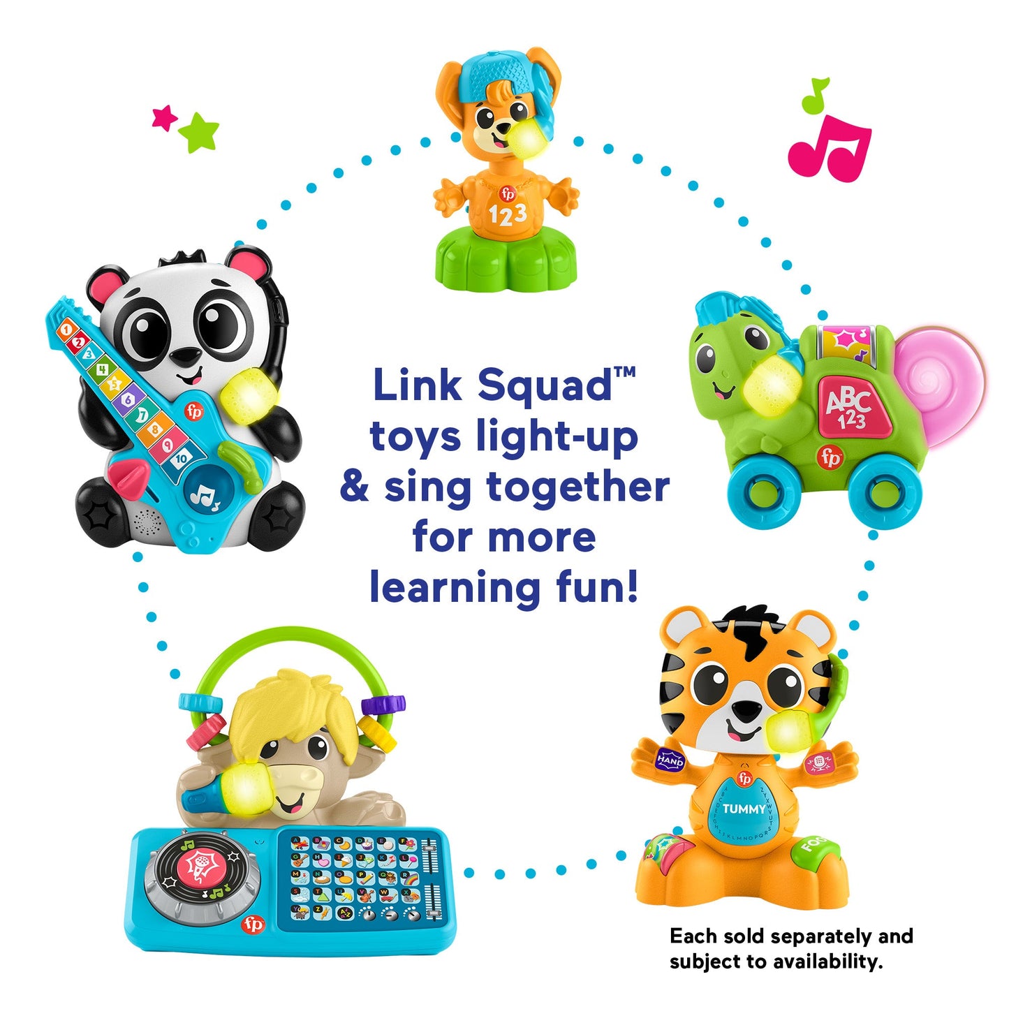 Fisher-Price Link Squad Jam & Count Panda