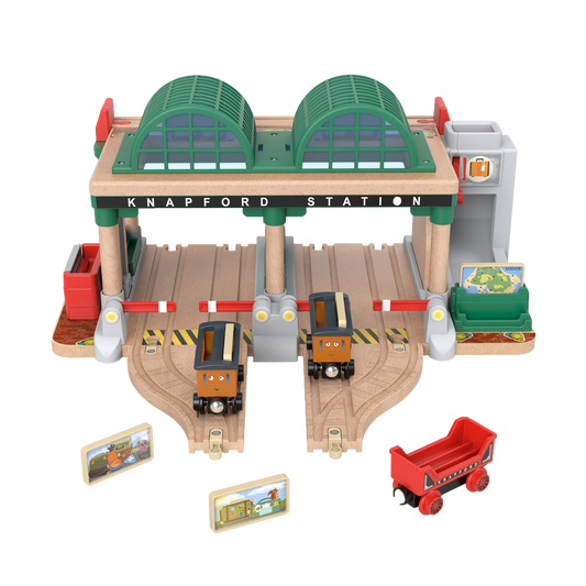 Fisher-Price Thomas & Friends Wooden Railway Knap ford Station Passenger Pickup Playset