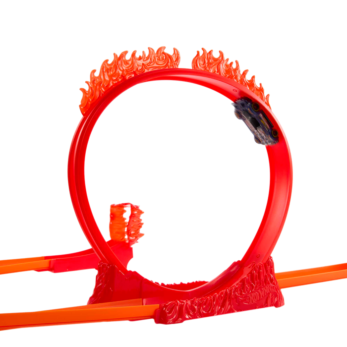 Hot Wheels Fire-Themed Track Building Set