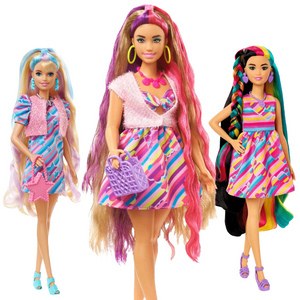 Bundle: Barbie Totally Hair Doll - 3 Assorted* Dolls