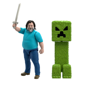 Bundle: Minecraft Steve + Creeper Action Figures