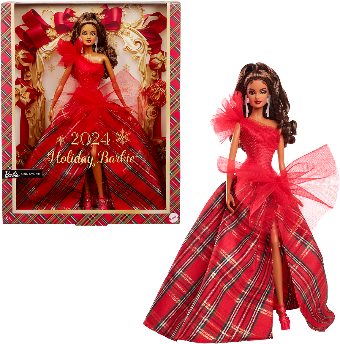 2024 Holiday Barbie Doll, Latina