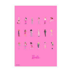 Barbie Careers Pink A3 Wall Art