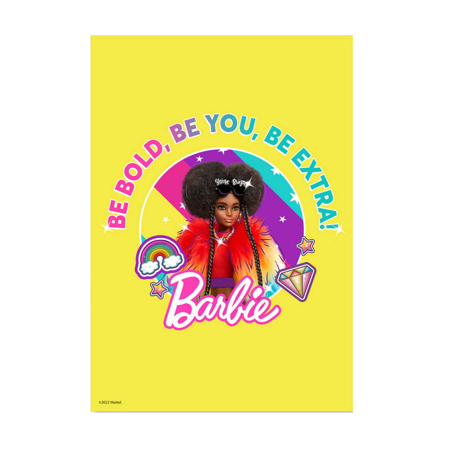 Barbie Extra Be Bold, Be You, Be Extra! A3 Wall Art