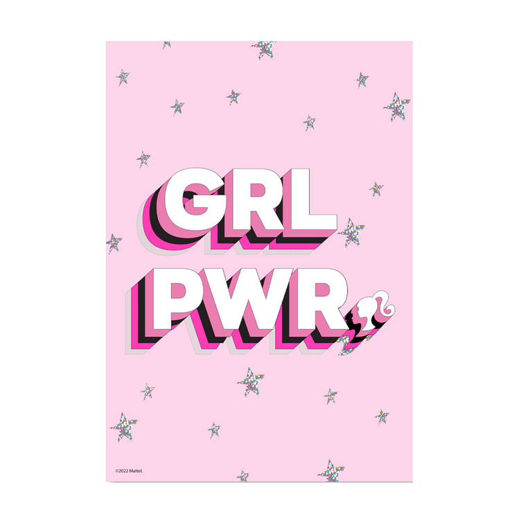 Barbie Pink Girl Power A3 Wall Art Shop Mattel Australia
