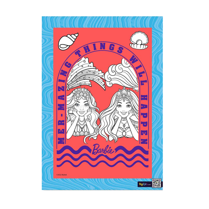 Barbie Mermaid Power Mer-Mazing A3 Creative Wall Art
