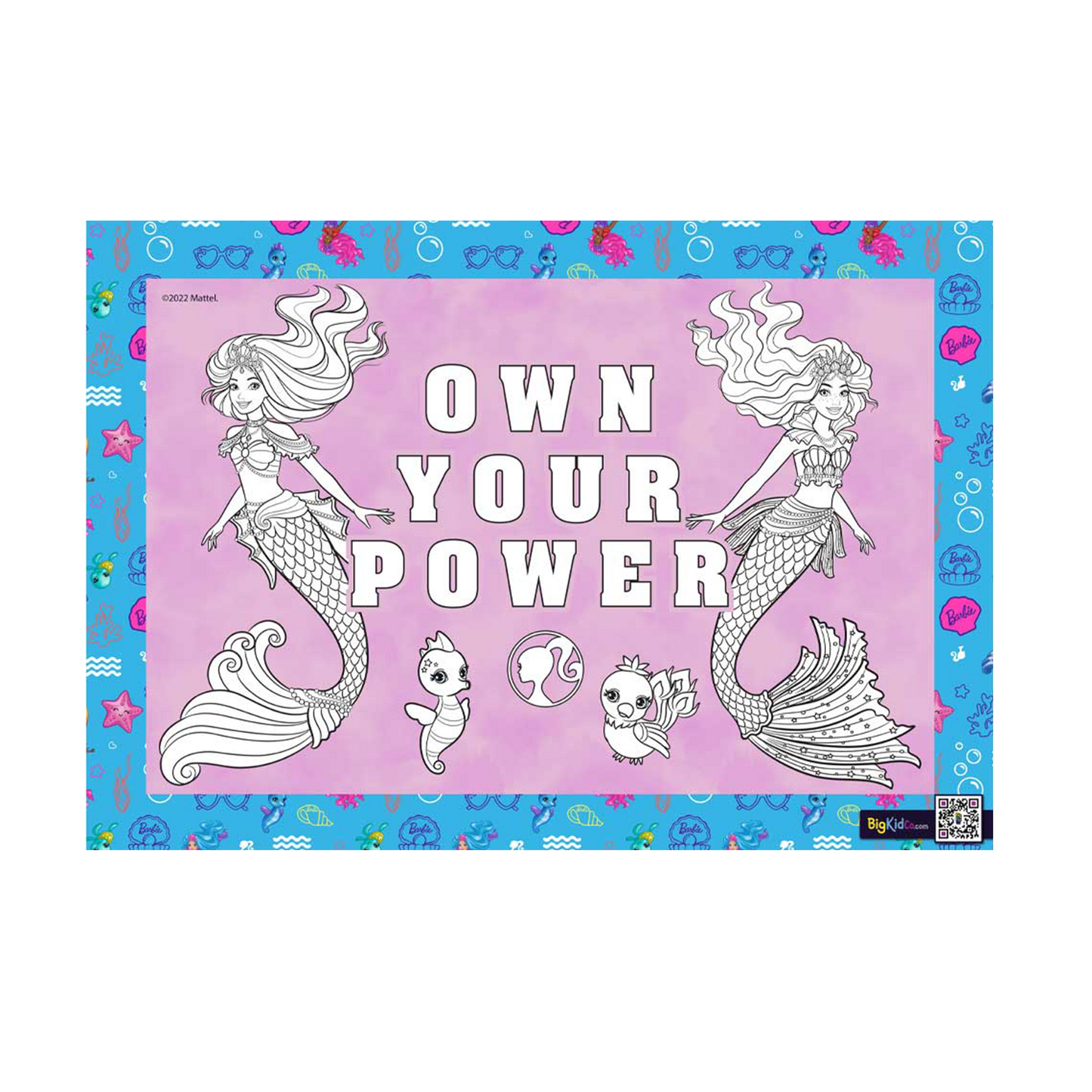 Barbie Mermaid Power Own Your Power A3 Creative Art