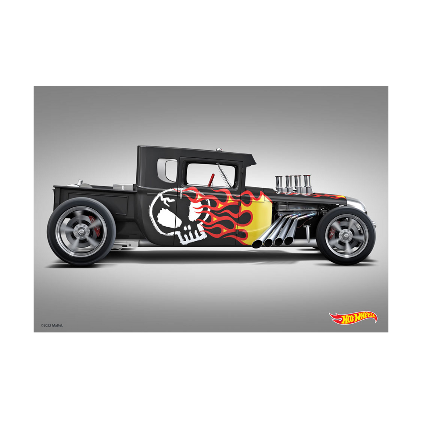 Hot Wheels Bone Shaker Side A3 Wall Art Shop Mattel Australia