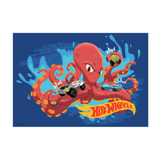 Hot Wheels Creatures Octopus A3 Wall Art